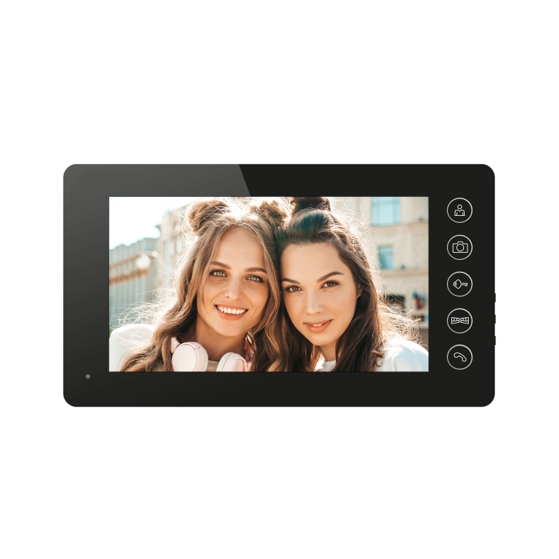 MONITOR "EURA" VDA-05A3 black - LCD 7" otwieranie 2 wejść, pamięć