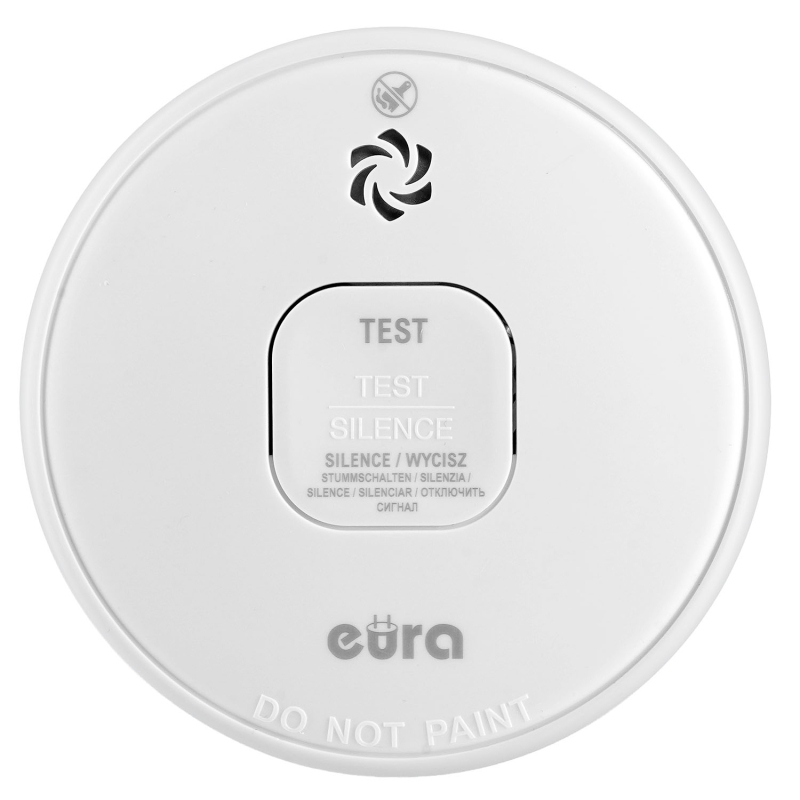 CZUJNIK DYMU "EURA" SD-13A2 - czujnik fotooptyczny, żywotność sensora i baterii 10 lat