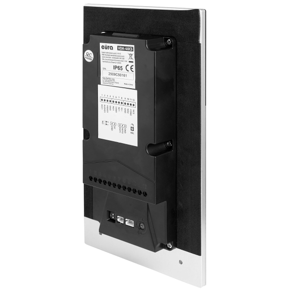 KASETA ZEWNĘTRZNA "EURA" VDA-40C5/P DC 15V, ze stali nierdzewnej, podtynkowa, czytnik breloków, szyfrator