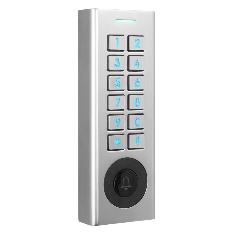 ZAMEK SZYFROWY "EURA" AC-93H5 DC-12-24V, natynkowy, szyfrator mechaniczny, czytnik Mifare 13,56 MHz, dzwonek, IP66, App TTLock