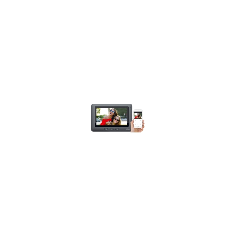 MONITOR "EURA" VDA-45A3-TY "CONNECT+" czarny, 7'', otwieranie 1 wejścia, WiFi, AHD, Tuya