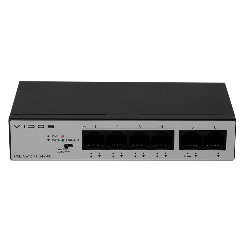 Switch PoE 48V DC - 4 portowy – PS42-60