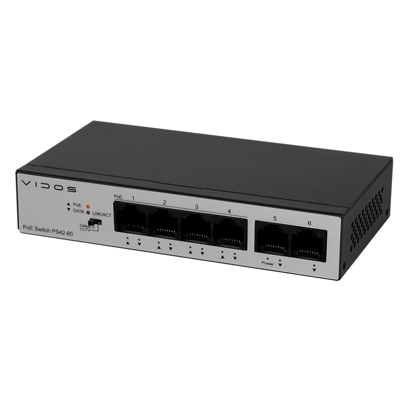Switch PoE 48V DC - 4 portowy – PS42-60