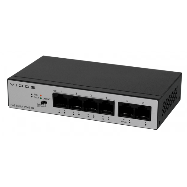 Switch PoE 48V DC - 4 portowy – PS42-60