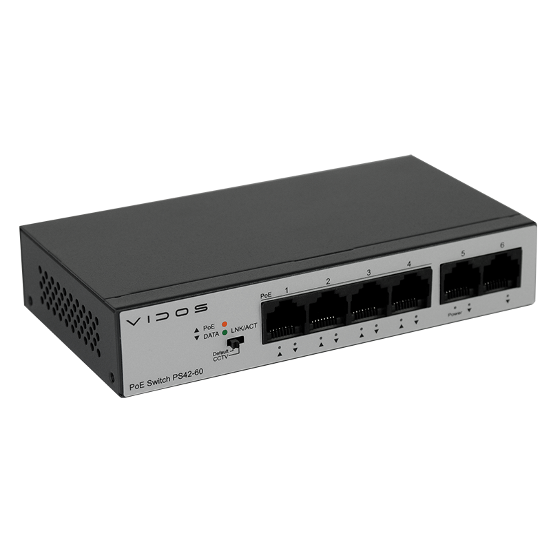 Switch PoE 48V DC - 4 portowy – PS42-60