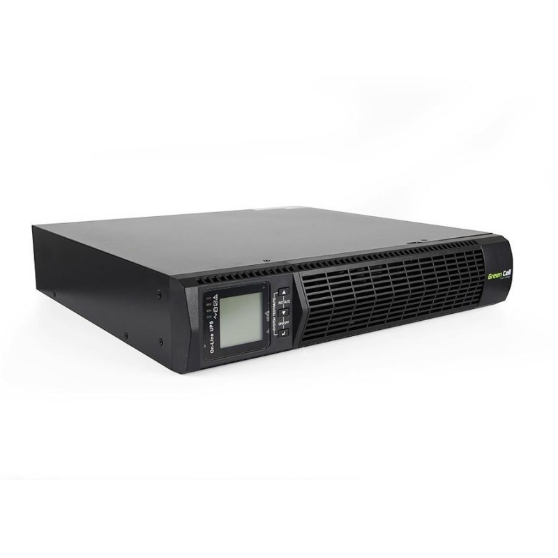 UPS ZASILACZ AWARYJNY Green Cell 2000VA 1800W RACK RTII Z WYŚWIETLACZEM LCD UPS14