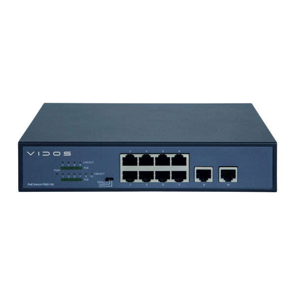 Switch PoE 48V DC - 8 portowy – PS82/120