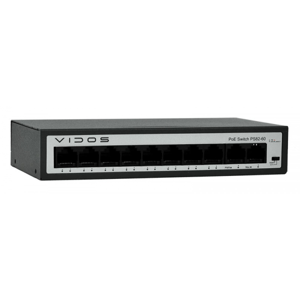 Switch PoE 48V DC - 8 portowy – PS82/60