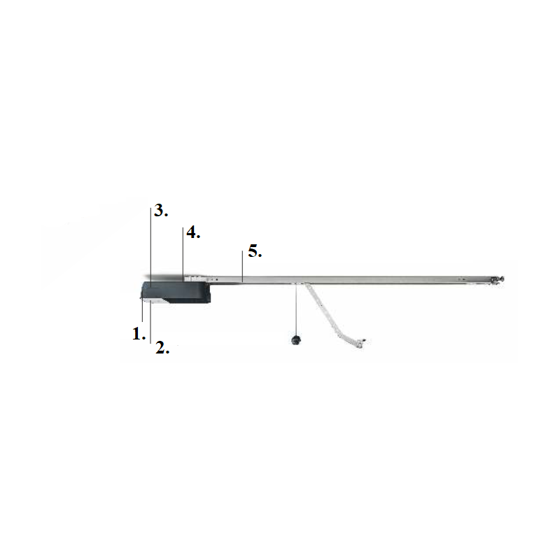 Zestaw NICE SPIDO 600 do bram garażowych (pasek SR16B - 2x 1.6m)