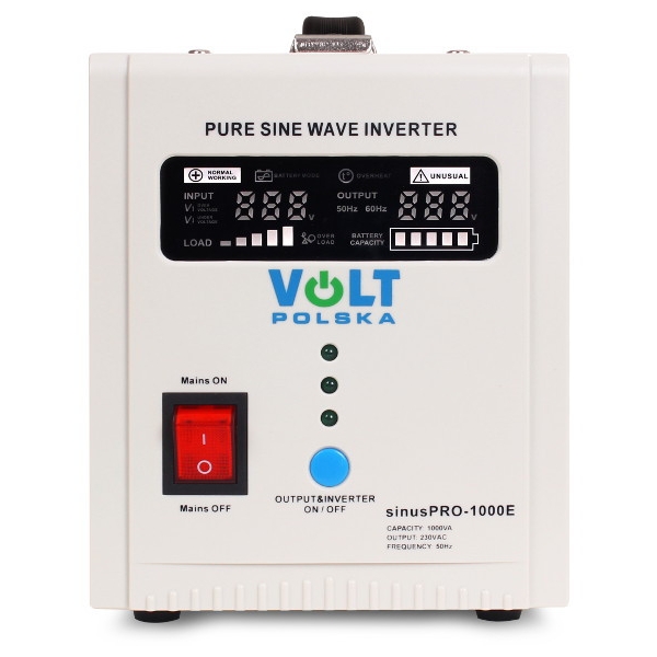 PRZETWORNICA VOLT POLSKA SINUSPRO-1000E 12V 700/1000W
