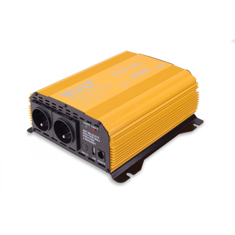 PRZETWORNICA VOLT POLSKA SINUS PLUS 1200 12V / 230V 600/1200W