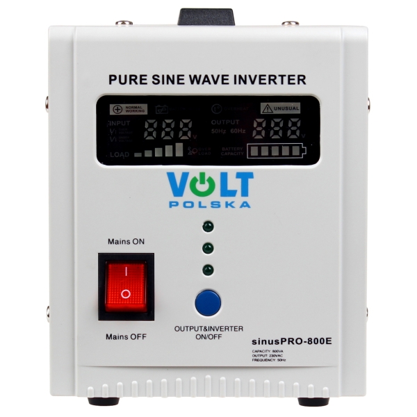 PRZETWORNICA VOLT POLSKA SINUSPRO-800E 12V 500/800W