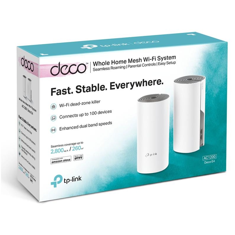 DOMOWY SYSTEM WI-FI MESH TP-LINK DECO E4 (2-pack)