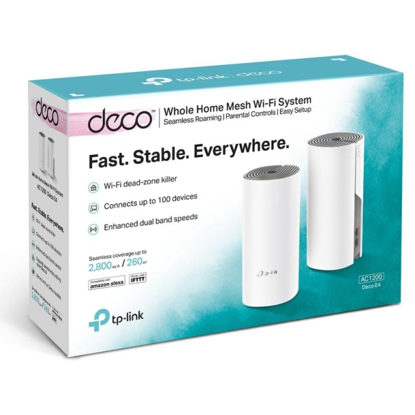 DOMOWY SYSTEM WI-FI MESH TP-LINK DECO E4 (2-pack)